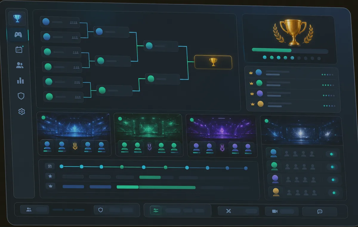 Ludo and board game tournament interface