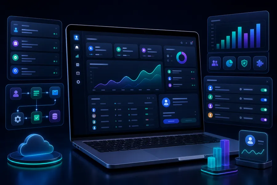 SaaS custom software dashboard preview