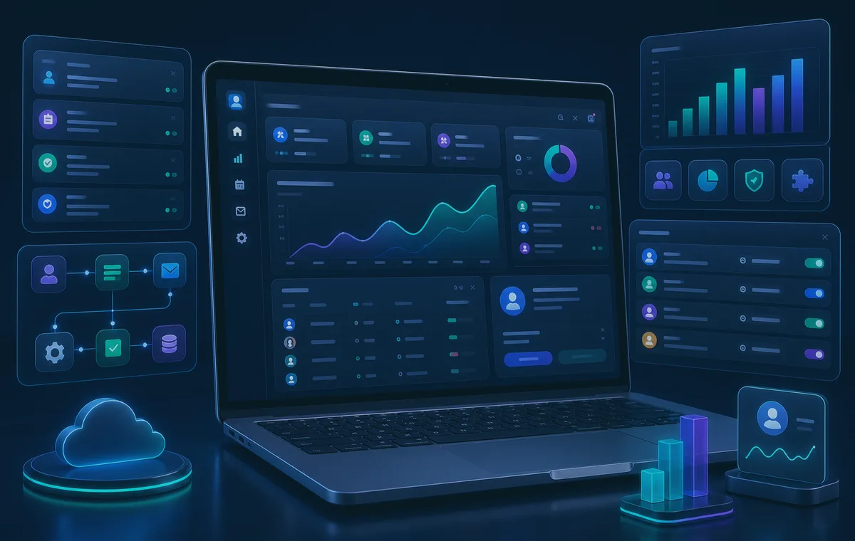 Custom web app and SaaS dashboard interface